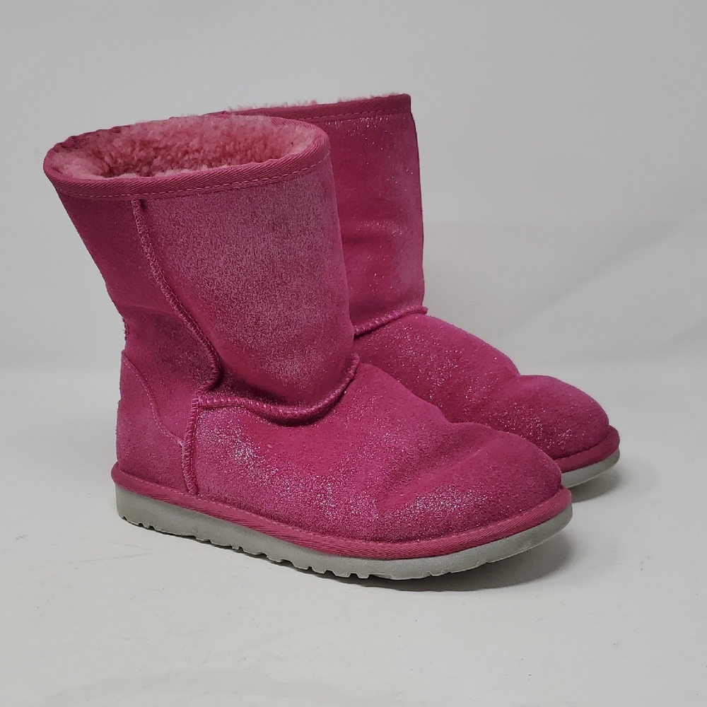 UGG Kids Pink Glitter Boots SIZE 6
